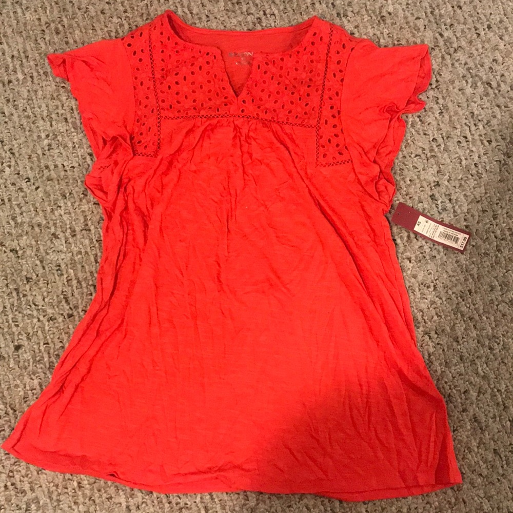 SiZe Xs Merona (target brand) coral top